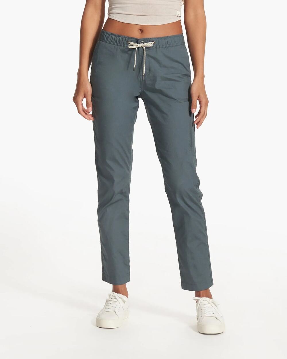 Vuori W Ripstop Pant Stretch Modern Slim Fit 26โ Inseam Green Women Sz L